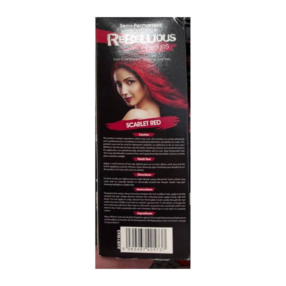 Boîte de coloration cheveux semi-permanente Rebellious Colours PaintGlow 70 ml
