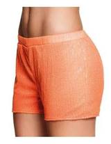 Short à sequins rose fluo porté — vue 3