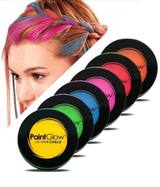 Craies pour cheveux fluo PaintGlow en six couleurs et mèches colorées — vue 1