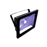 Projecteur UV LED Eurolite IP FL-50 COB noir sur sa lyre — vue 1