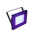Projecteur UV LED plat Eurolite IP FL-50 SMD allumé en violet — vue 1