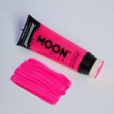 Tubes de peinture fluo UV visage et corps Moon Glow orange, bleu, rose et jaune — vue 10