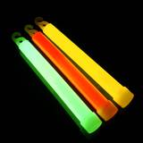 Bâtons lumineux de 15 cm vert, rouge, bleu et jaune allumés — vue 7