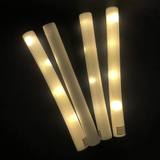 Bâton mousse lumineux LED allumé en jaune — vue 2