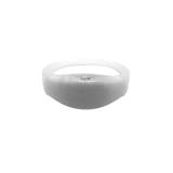 Bracelet LED en silicone blanc, boîtier lumineux au centre — vue 6