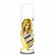 Bombe de coloration cheveux en spray, coloris or