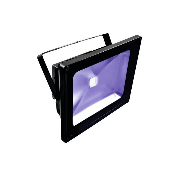 Projecteur UV LED Eurolite IP FL-50 COB noir sur sa lyre
