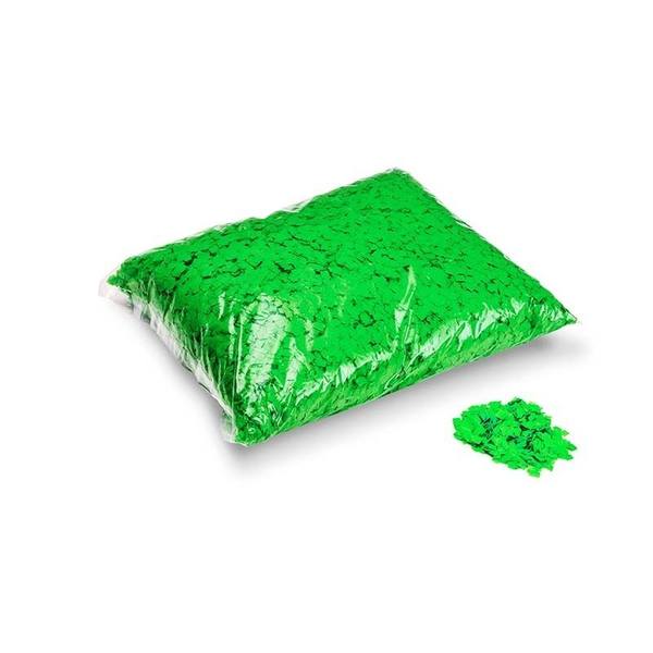 Sac de confettis fluo verts de 6 mm en vrac