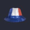 Chapeau Borsalino France Tricolore Sequins 333117 3700393651526