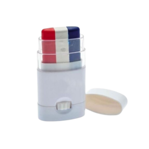 3700393663390 maquillage tricolore 3 bandes france bleu blanc rouge supporter